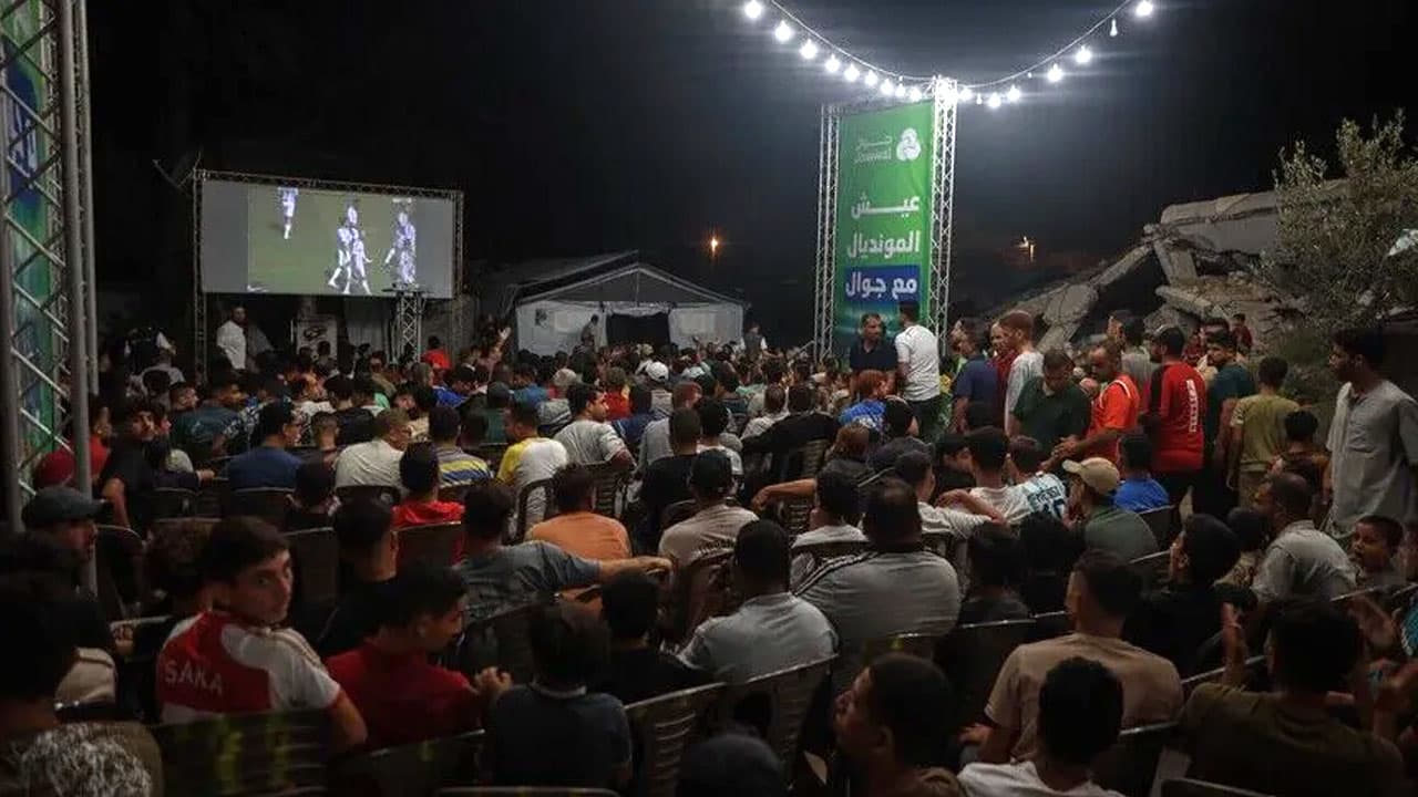 স্পেনের জয়ে আনন্দে মাতল গাজার ফিলিস্তিনিরা