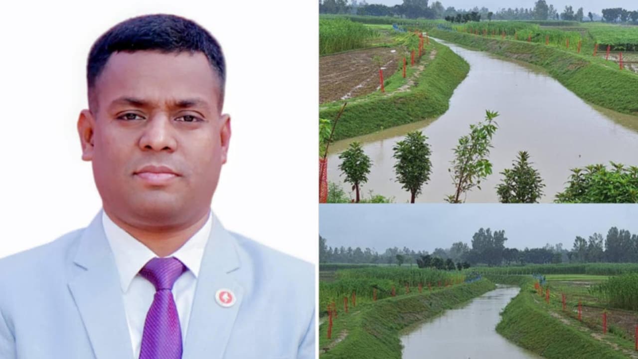 খাল খনন শেষে সাড়ে ১২ লাখ টাকা ফেরত দিলেন ইউএনও