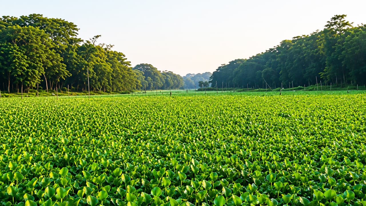 ঝিনাইদহের অধিকাংশ নদী কচুরিপানার দখলে