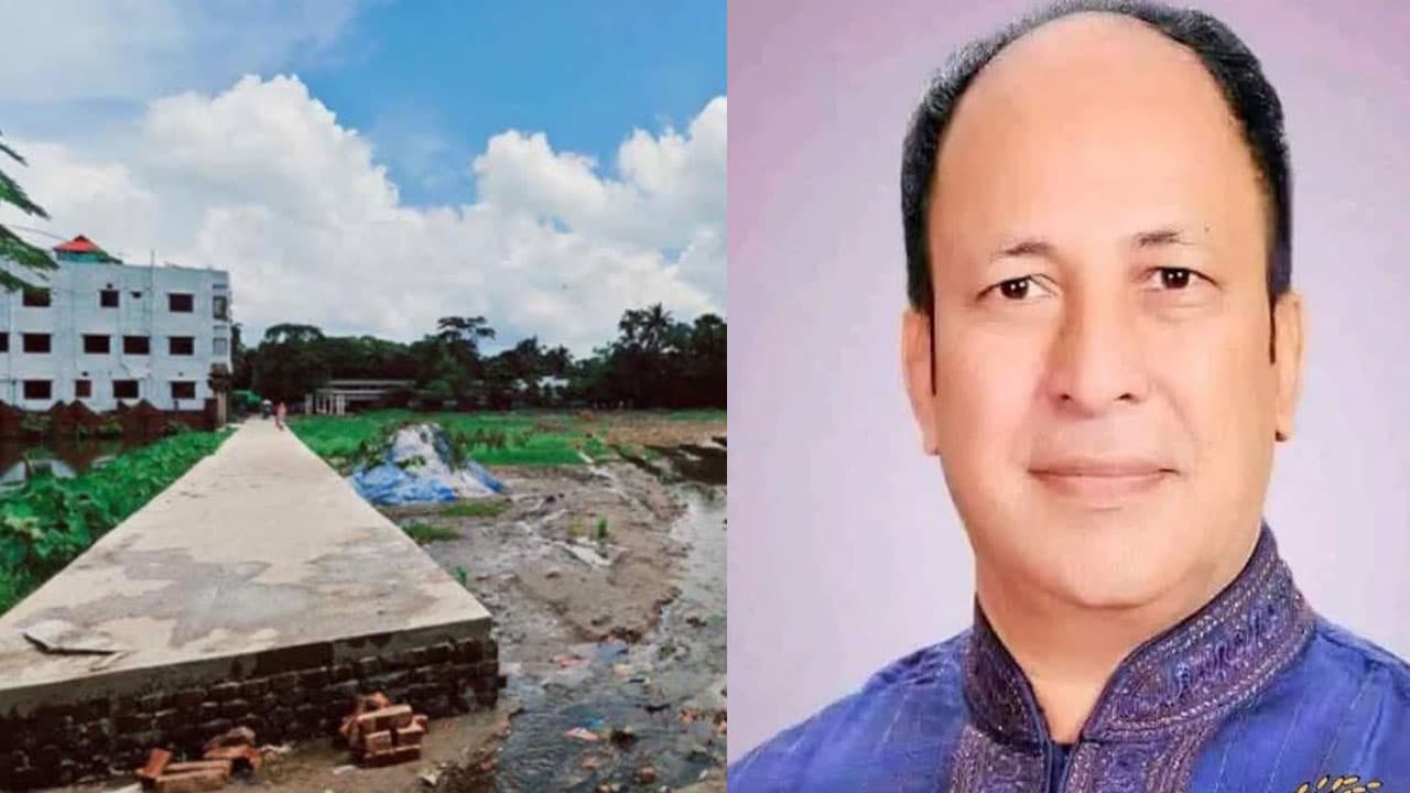 বুড়িচংয়ে শতবর্ষী স্কুল মাঠ কেটে রাস্তা নির্মাণের অভিযোগ