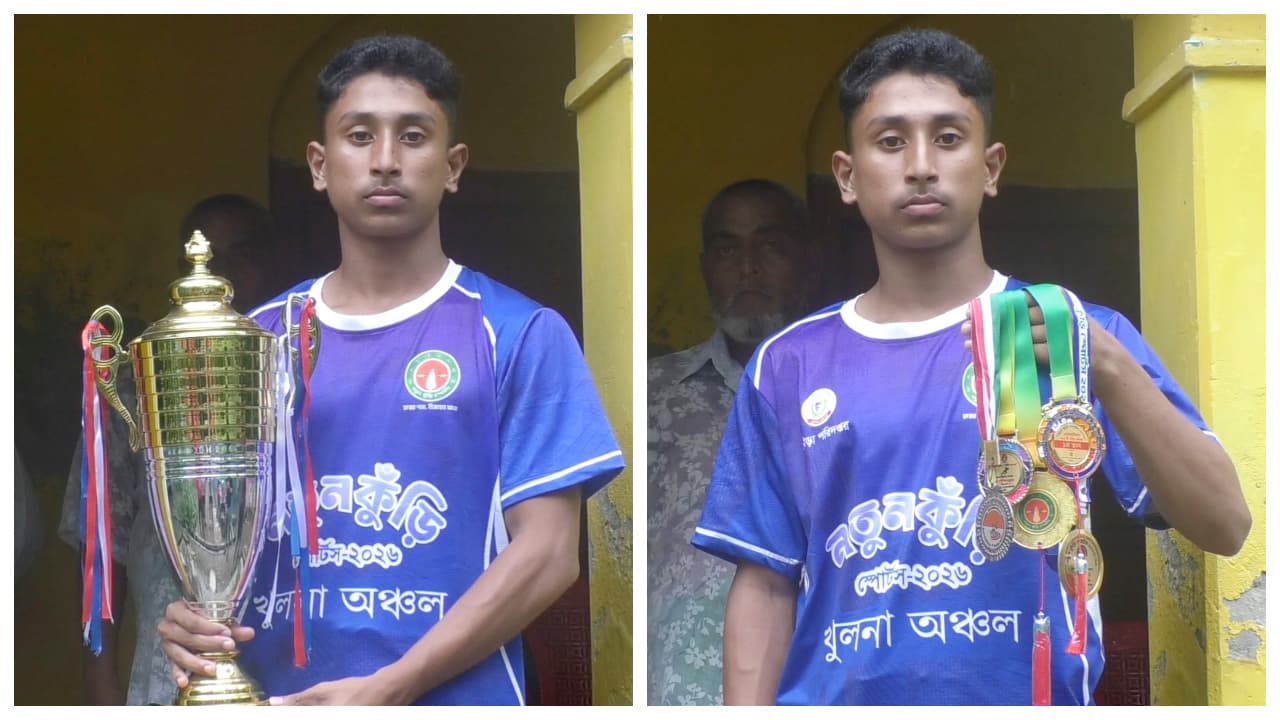 গ্রামের মাঠ থেকে দেশের দ্রুততম মানব হলেন সাতক্ষীরার জাকির