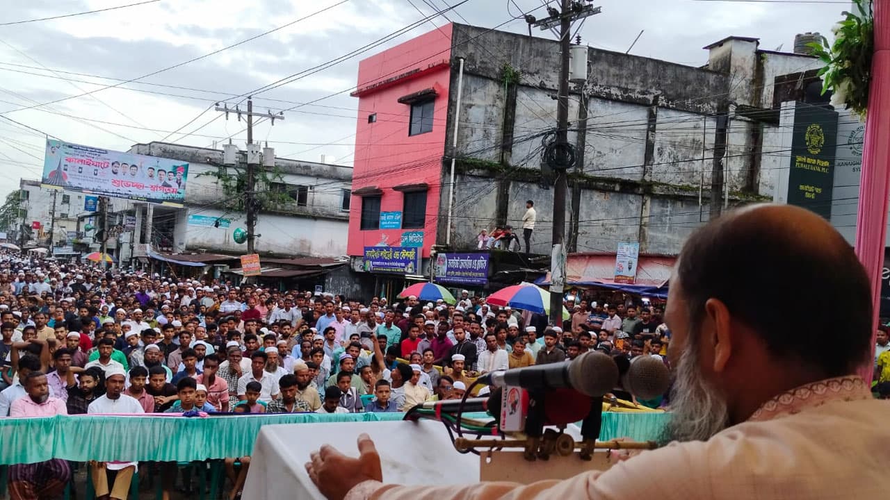 গোলাপগঞ্জে হামলার পর অনিশ্চয়তা কাটিয়ে কানাইঘাটে এনসিপির পদযাত্রা শুরু