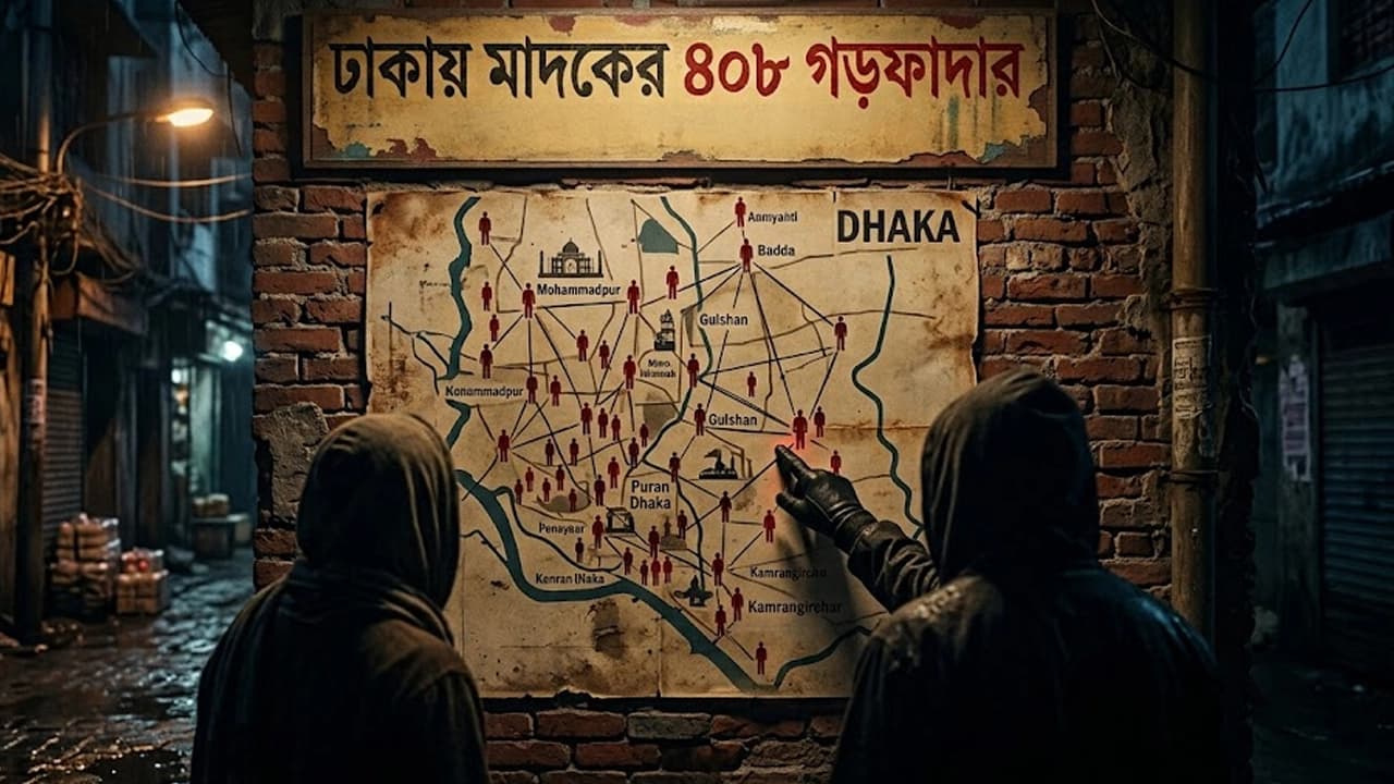 রাজধানীর মাদক সাম্রাজ্যের ম্যাপ: সিআইডির তালিকায় ৪০৮ শীর্ষ মাদক কারবারি