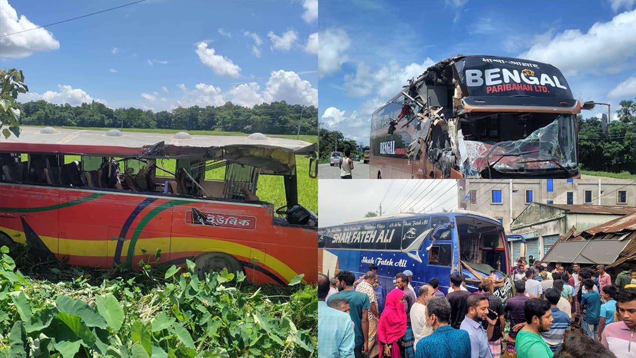 দুই ঘণ্টার ব্যবধানে দুই জেলার সড়কে ঝরল ১৬ প্রাণ