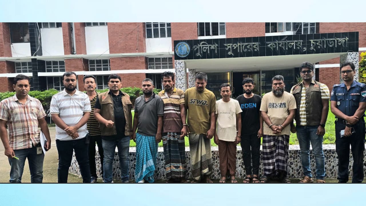 চুয়াডাঙ্গায় সেচ পাম্পের ট্রান্সফরমার চুরি; চক্রের ৬ সদস্য গ্রেপ্তার