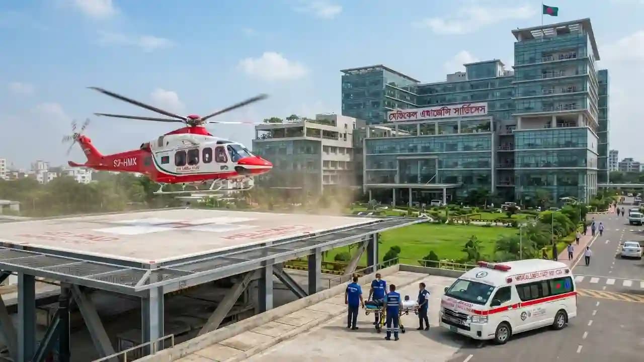 দেশে তৈরি হচ্ছে ২০টি আধুনিক হাসপাতাল, যুক্ত হচ্ছে হেলিকপ্টার-অ্যাম্বুলেন্স