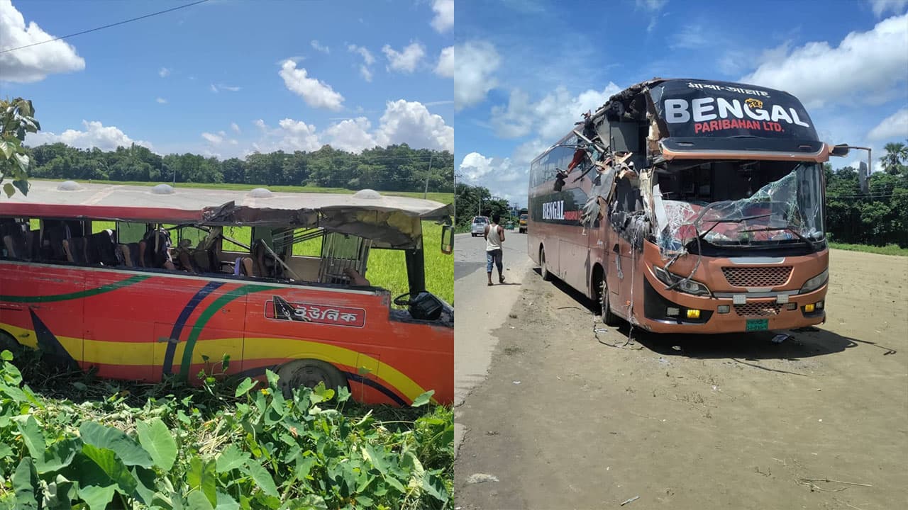ওসমানীনগরে বাস সংঘর্ষে ৯ মৃত্যু: কারণ খুঁজতে ৫ সদস্যের তদন্ত কমিটি