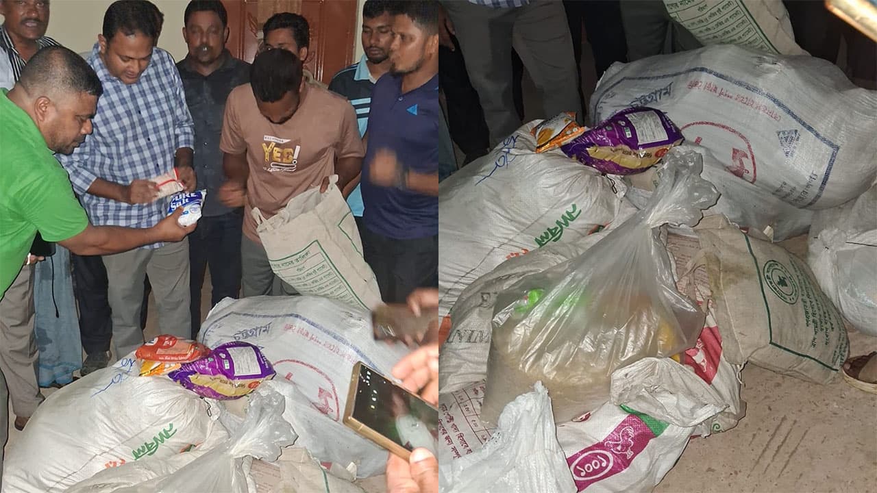 ফুলগাজীতে পিআইও অফিসের কর্মচারীর বাসা থেকে উদ্ধার হলো ত্রাণের পণ্য