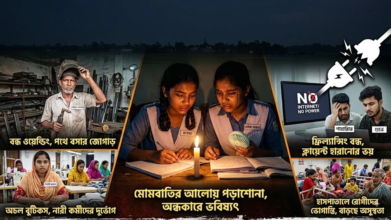মাদারীপুরে তীব্র গরমে ঘন ঘন লোডশেডিং, বিপর্যস্ত জনজীবন