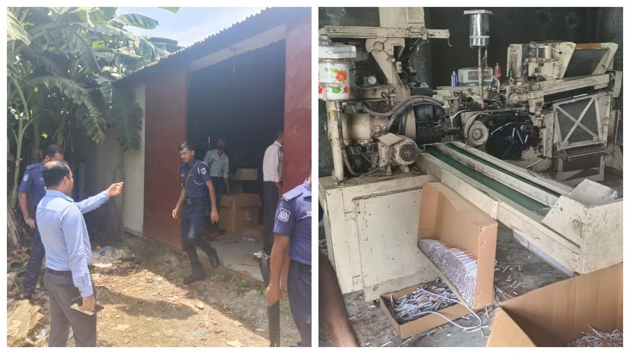 কুষ্টিয়ায় নকল সিগারেট কারখানায় জব্দের হিসেবে বড় গরমিল, ২ কোটি টাকার মালামাল মামলায় ৩ লাখে