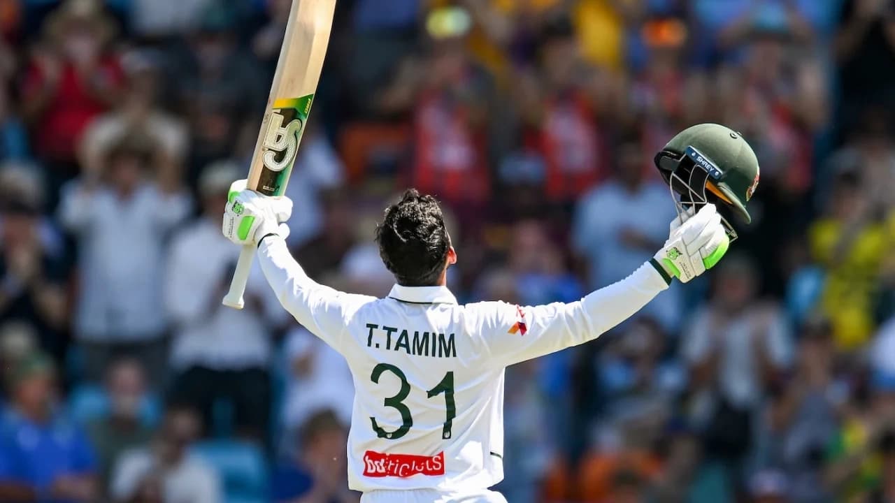 ডারউইন টেস্টে তানজিদের ঐতিহাসিক শতক, দাপুটে অবস্থানে বাংলাদেশ