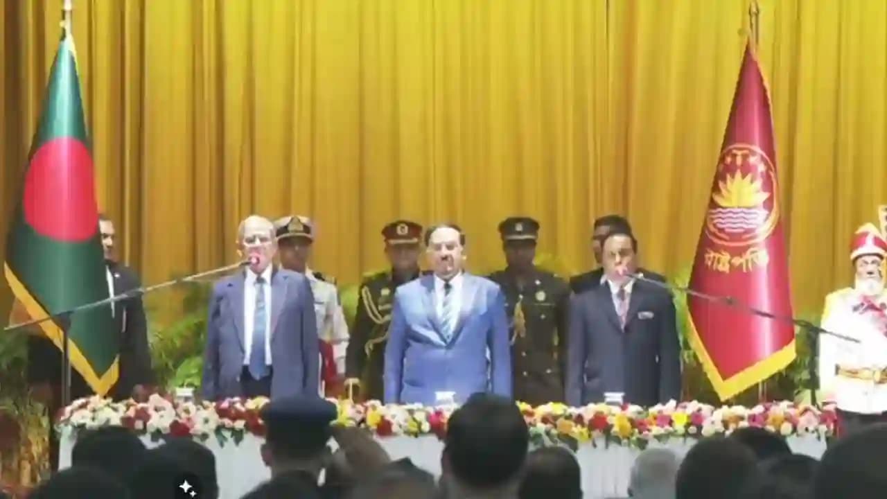 মির্জা ফখরুল ইসলাম আলমগীরের রাষ্ট্রপতি হিসেবে শপথ গ্রহণ