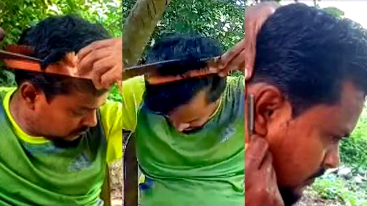 ১৭ বছর ধরে নিজের চুল নিজেই কাটেন প্রভাষক মুজাহিদুল