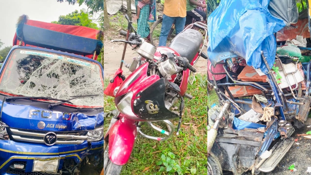 ঠাকুরগাঁওয়ে ত্রিমুখী সংঘর্ষে দুই নারী নিহত, আহত ৪