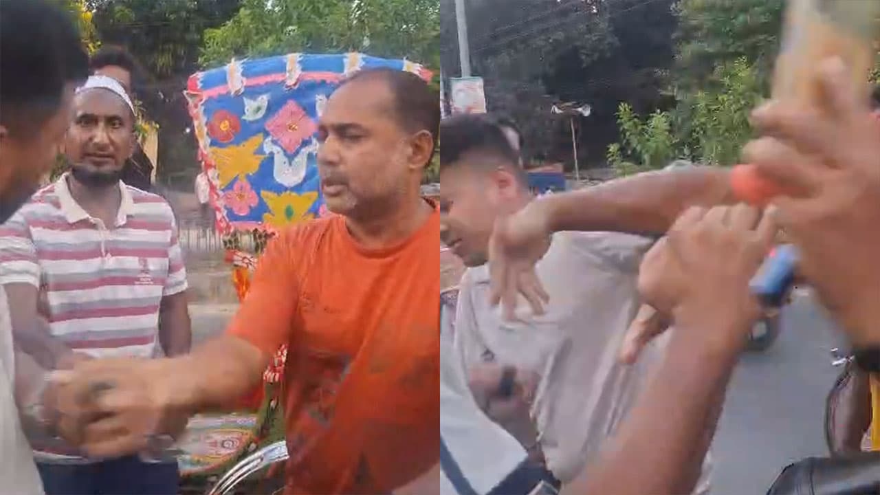 মাগুরায় পুলিশ সদস্যকে মারধর, ভিডিও ধারণ