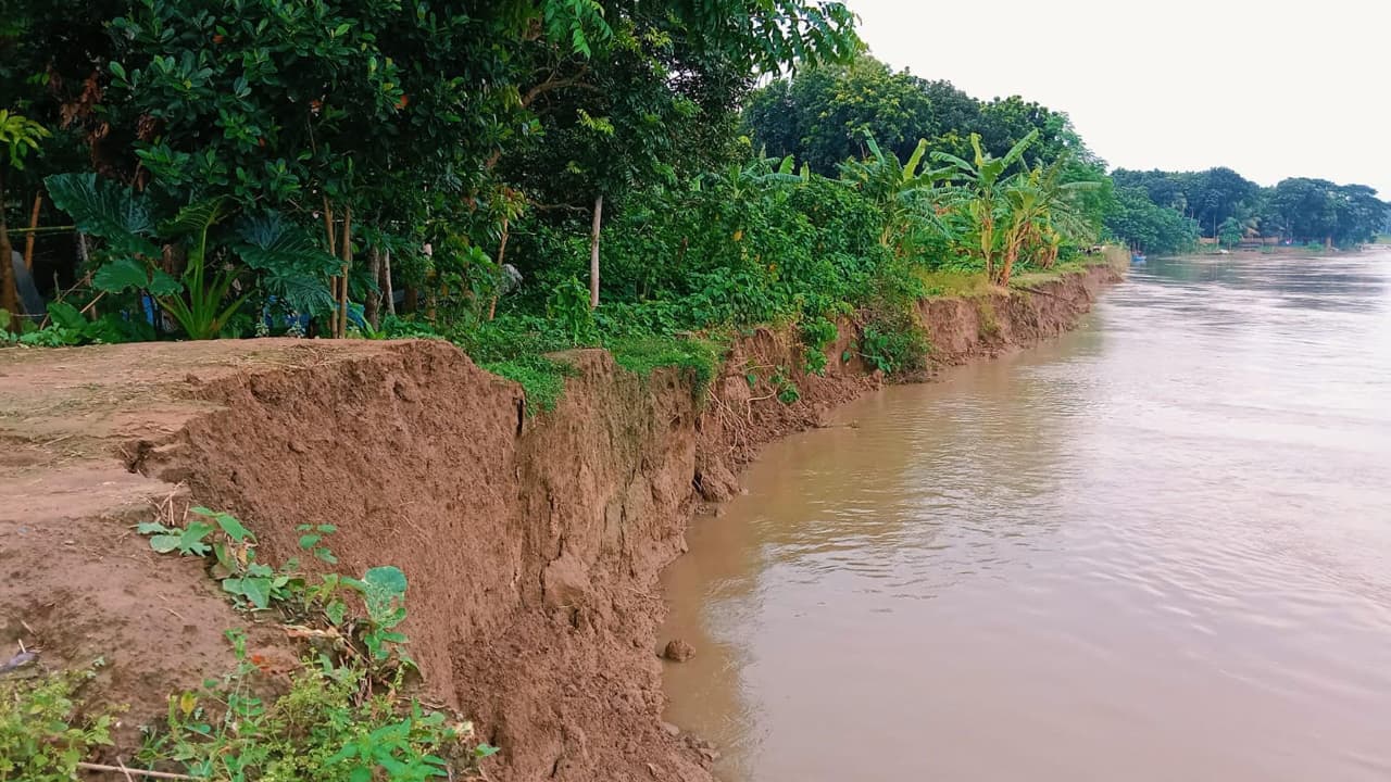 মধুমতি ভাঙনে মাগুরার শত শত পরিবার বিপন্ন