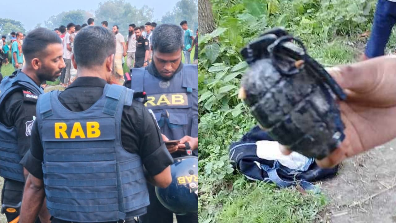 নীলফামারীর পুকুর থেকে সক্রিয় গ্রেনেড উদ্ধার করল র‍্যাব