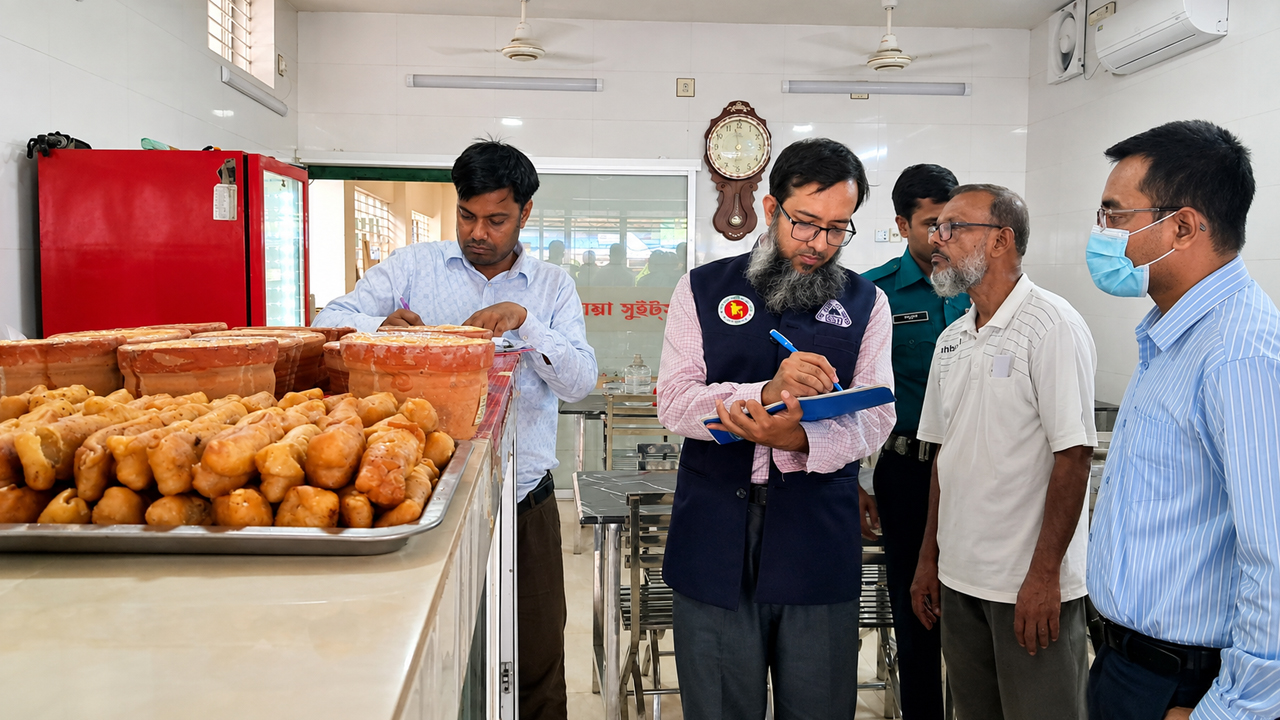 রাজশাহীতে বিএসটিআই-এর অভিযানে অলিম্পিয়া সুইটসকে ১৫ হাজার টাকা জরিমানা
