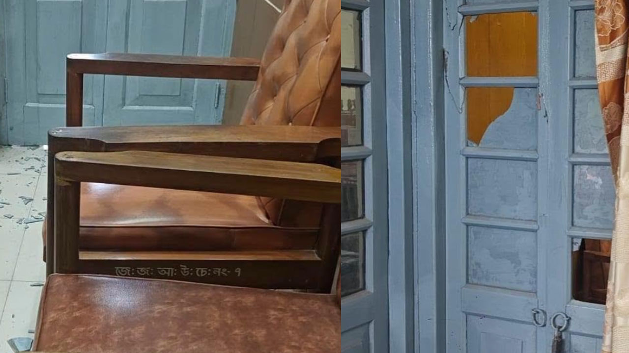 চাঁপাইনবাবগঞ্জে আদালত প্রাঙ্গণে ভাঙচুর, ২০-২৫ জনের বিরুদ্ধে মামলা