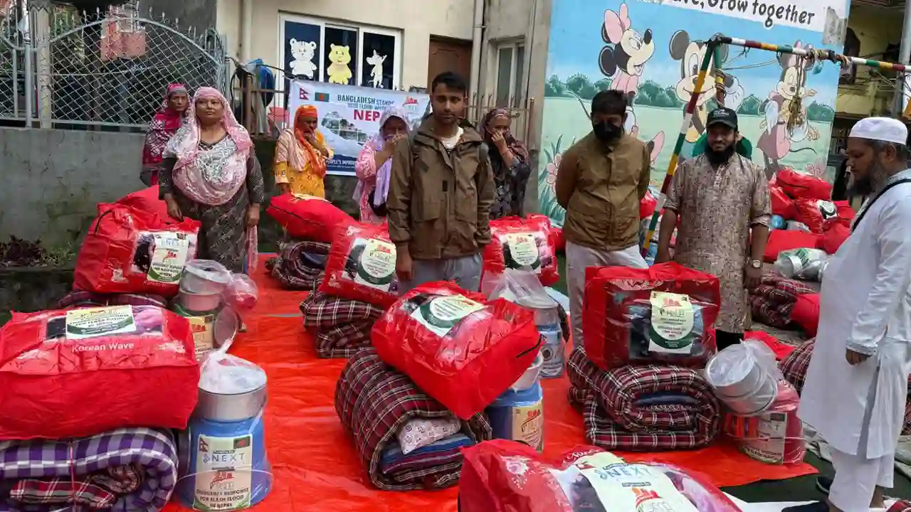 নেপালে বন্যাকবলিতদের পাশে পিসব