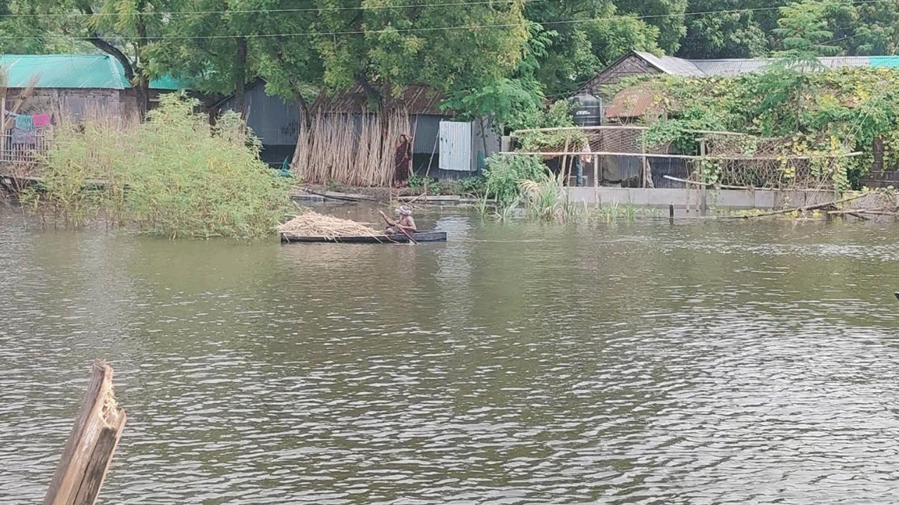 চাঁপাইনবাবগঞ্জে পদ্মার পানি বাড়ায় ১ হাজার ১০০ পরিবার পানিবন্দী