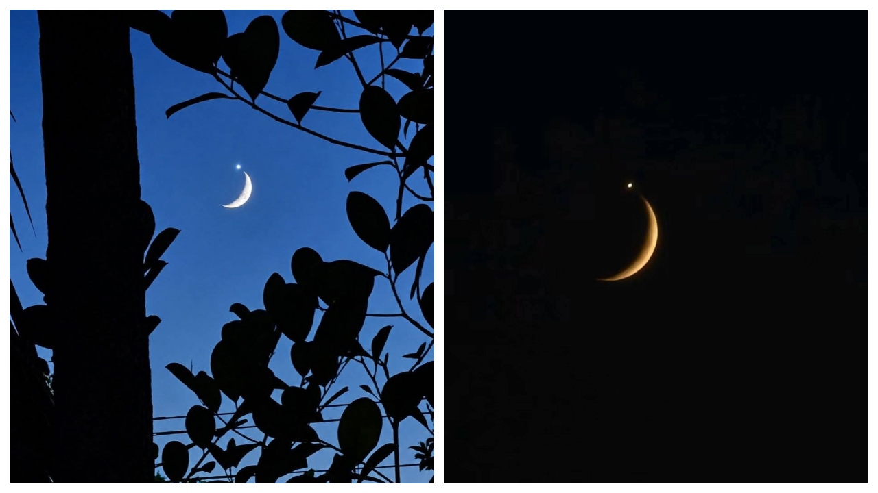 উত্তরাঞ্চলের আকাশে চাঁদ ও তারার বিরল মেলবন্ধন