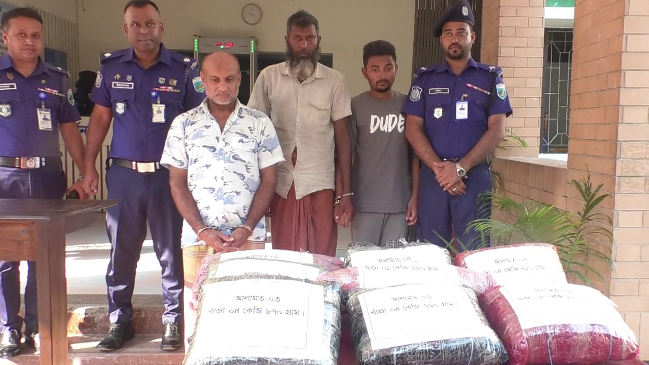দুর্ঘটনাকবলিত অটোরিকশা থেকে গাঁজা লুটের অভিযোগে ৩ গ্রেপ্তার