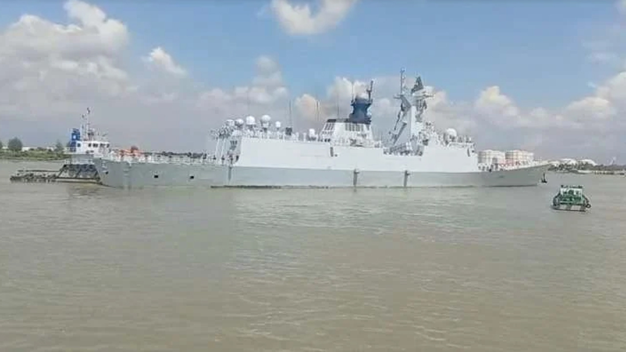 চীনা নৌবাহিনীর তিন জাহাজ চট্টগ্রামে পৌঁছে