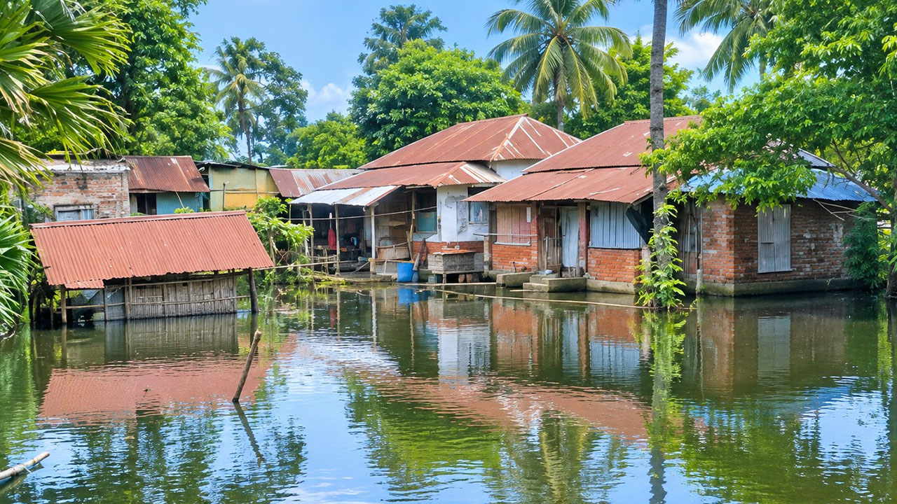 যশোরের ভবদহে জলাবদ্ধতায় হতাশ বাসিন্দারা