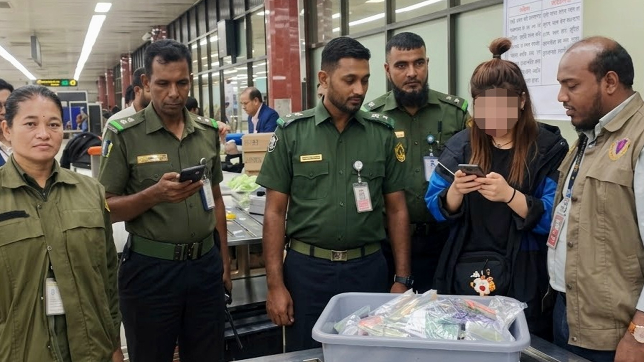 বিমানবন্দরে ২৮ লাখ টাকার ইনসুলিন সিরিঞ্জসহ নারী আটক
