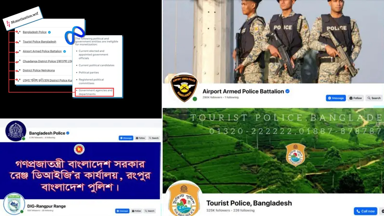 আইনশৃঙ্খলা বাহিনীর ১৯ পেজে মনিটাইজেশন, আয়ের গন্তব্য নিয়ে প্রশ্ন