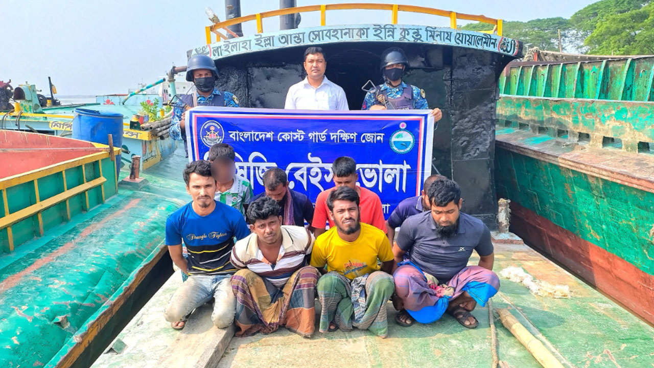ভোলায় অবৈধ বালু উত্তোলনে ৭ জনের কারাদণ্ড