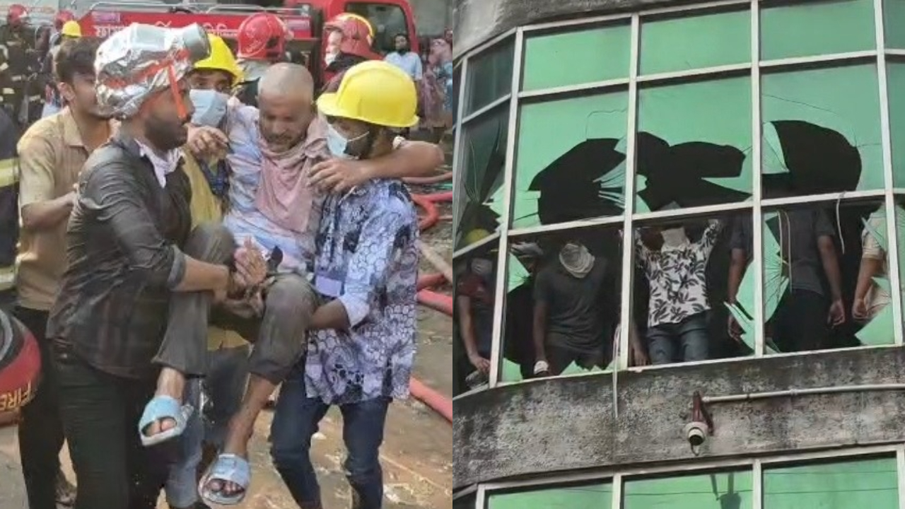 গাজীপুরে পোশাক কারখানায় আগুন, ধোঁয়ায় অসুস্থ ৬৯ শ্রমিক উদ্ধার