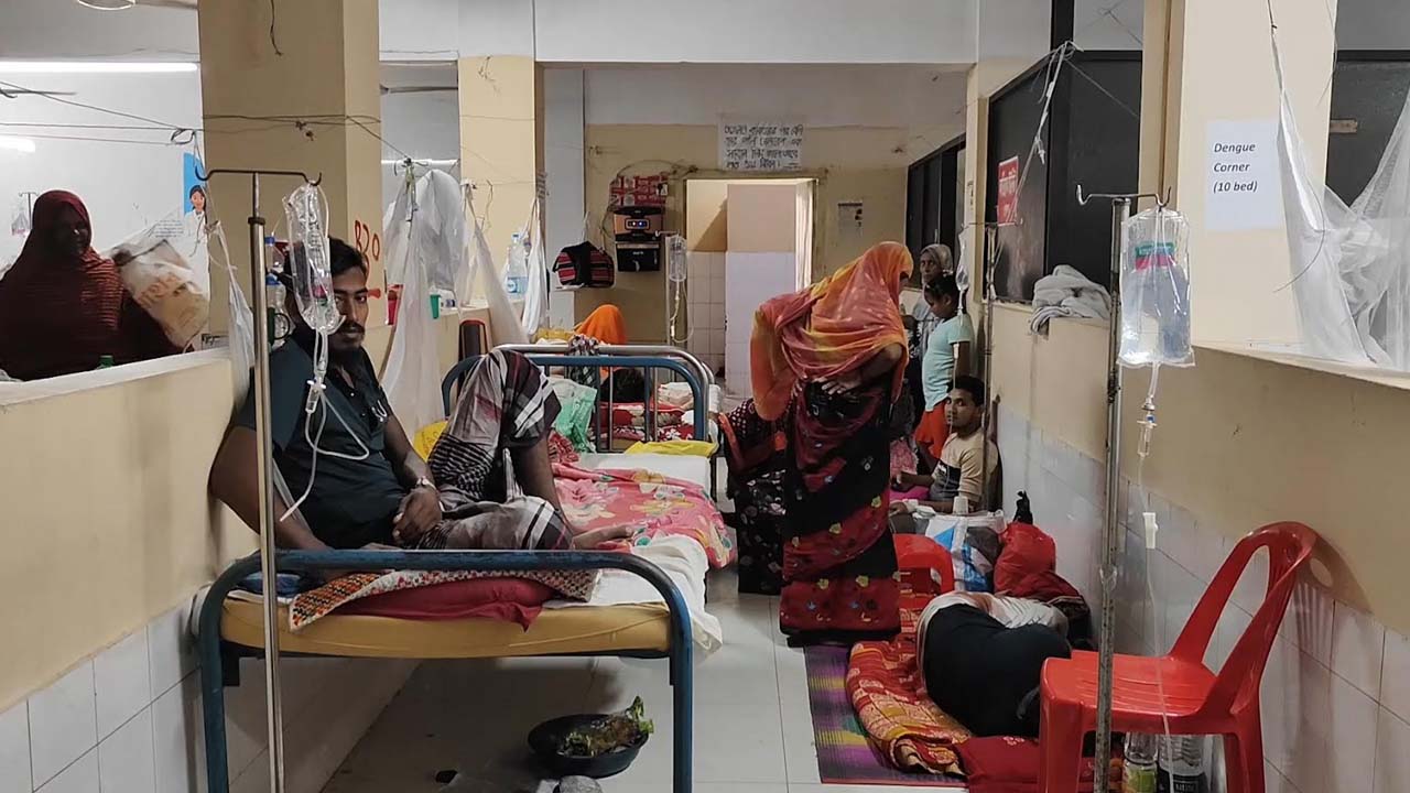 চাঁপাইনবাবগঞ্জে ডেঙ্গুর প্রকোপে হাসপাতালে বাড়ছে রোগীর চাপ