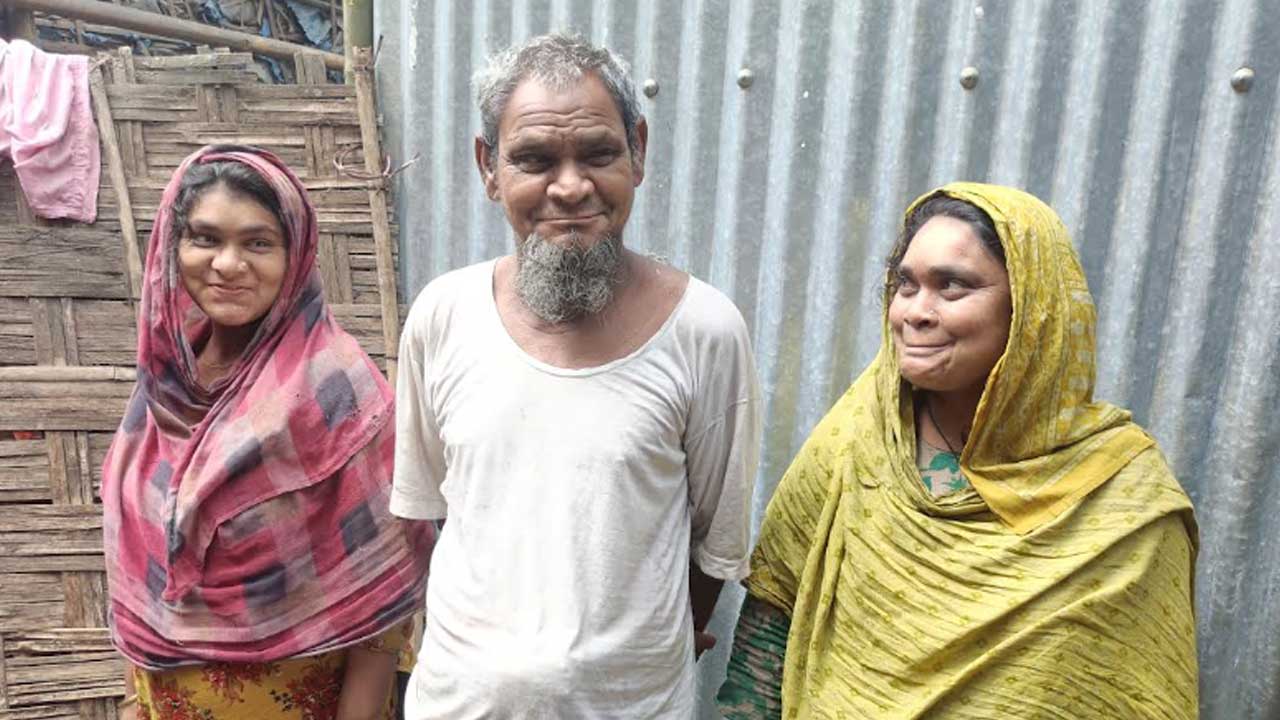 কুড়িগ্রামের এক পরিবারের ছয় সদস্যই মানসিক ভারসাম্যহীন